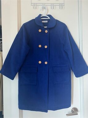 Royal Blue Double-Breasted Pea Coat